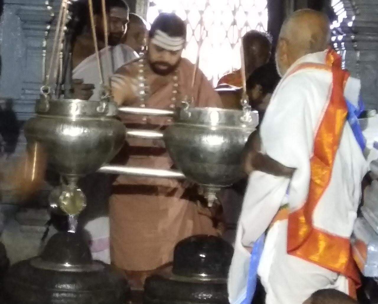 Temple ritual at Kaleshwaram